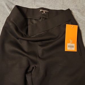 Black orange theory joggers